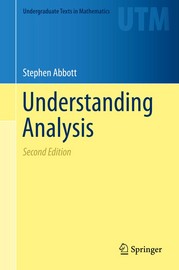 Cover of Understanding Analysis, blocks of yellow and blue