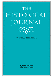 Cover Image The Historical Journal