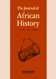 Cover Image The Journal of African History
