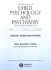 Cover Image Journal of Child Psychology and Psychiatry