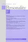 Cover Image Journal of Personality