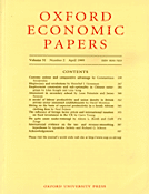 Cover Image Oxford Economic Papers