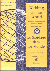 Cover Image Welding in the World / Le Soudage dans le Monde