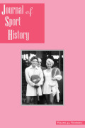 Cover Image Journal of Sport History
