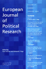 Cover Image European Journal of Political Research