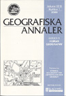 Cover Image Geografiska Annaler: Series B, Human Geography