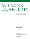 Cover Image The Milbank Quarterly