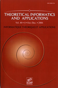 Cover Image Theoretical Informatics and Applications RAIRO