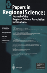 Cover Image Papers in Regional Science