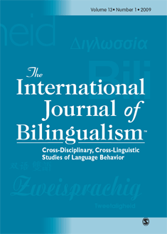Cover Image International Journal of Bilingualism