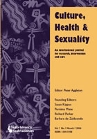 Culture Health Sexuality Scholars Portal Journals