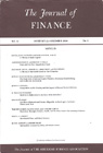 The Journal of Finance